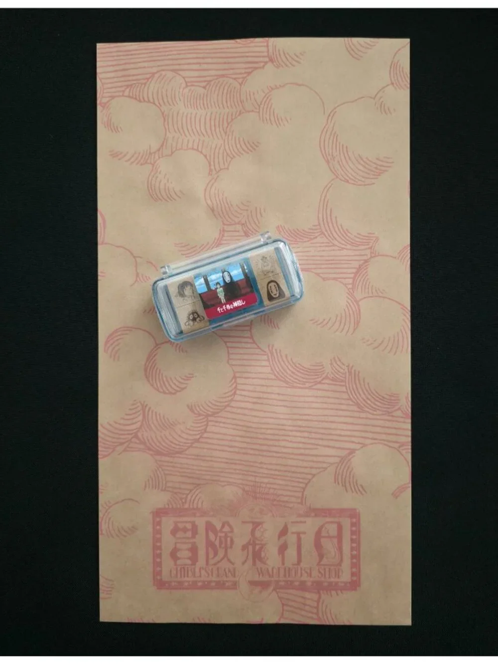 NEW Studio Ghibli Park Japan Spirited Away 4-Piece Mini Stamp Set + Ink Pad